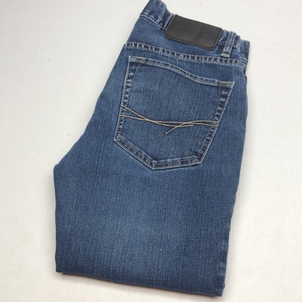 VINTAGE MENS BOOTLEGGER SLIM STRAIGHT JEANS 28x32 ⭐